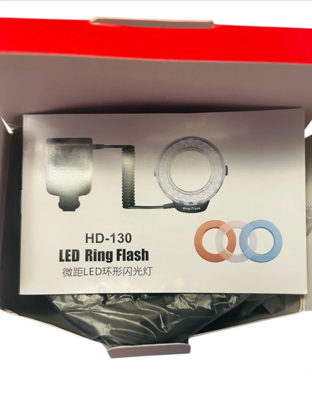 NEW HD-130 Macro LED Ring Flash 46 LED Camera Light Canon Nikon Pentax Olympus